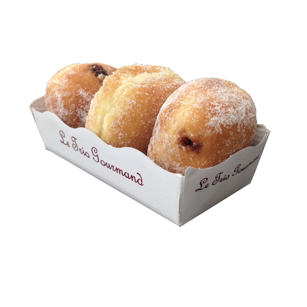 Mini Berliner Trio mit Schokoladenfllung 25g