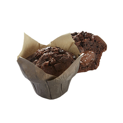 Muffin chocolat fourré chocolat 120g