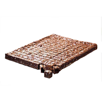 Plaque brownies prédécoupée 15g