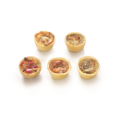 Mini quiches 5 saveurs 18g