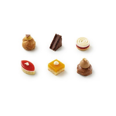 Plateau petits fours Art Dco 6 saveurs 11.5g