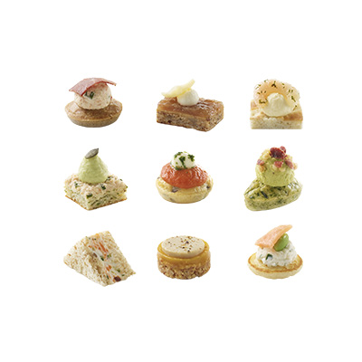 Plateau Canapés Prestige 9 saveurs 10g