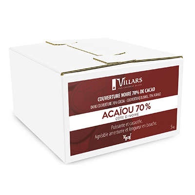 ACAIOU 70% Cte d'Ivoire Dunkle Couverture 5kg